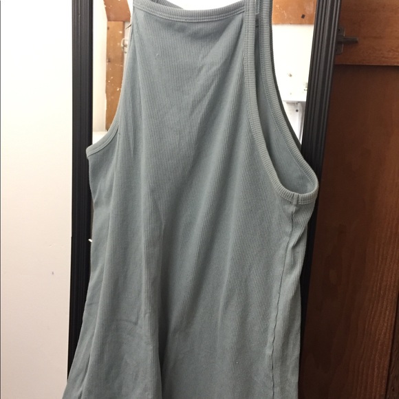 ribbed pastel green body con casual dress - Picture 1 of 2